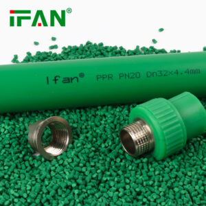 High Quality Plastic PPR Pipe Fitting L20 - 110mm Green PPR Fittings Elbow