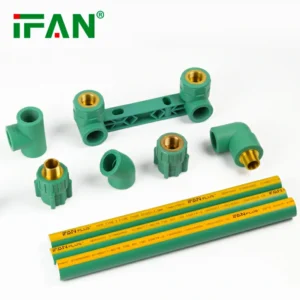IFAN Double Union PPR Fitting with Brass Thread Insert