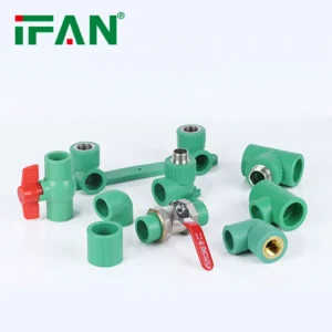 Brass-Inserted PPR Double Union by IFAN Factory