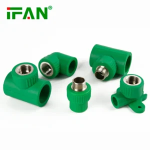 PPR Double Union Connector with Brass Insert