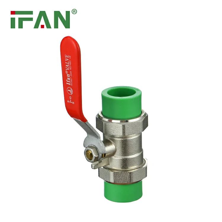 PPR Brass Double Union Ball Valve