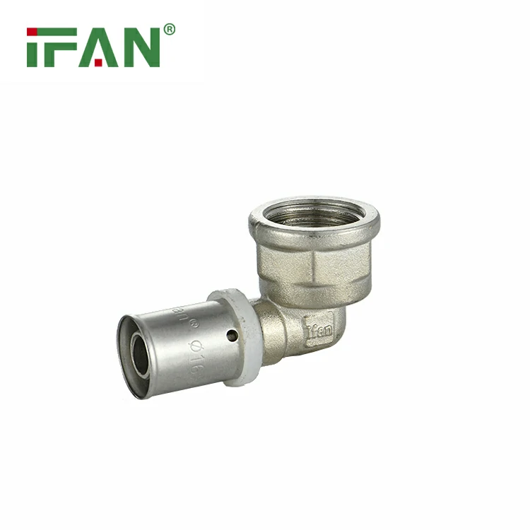 PEX press fittings thread elbow