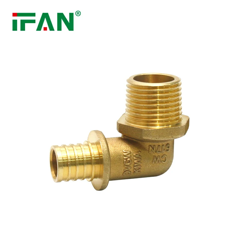 Brass sliding male elbow fittings