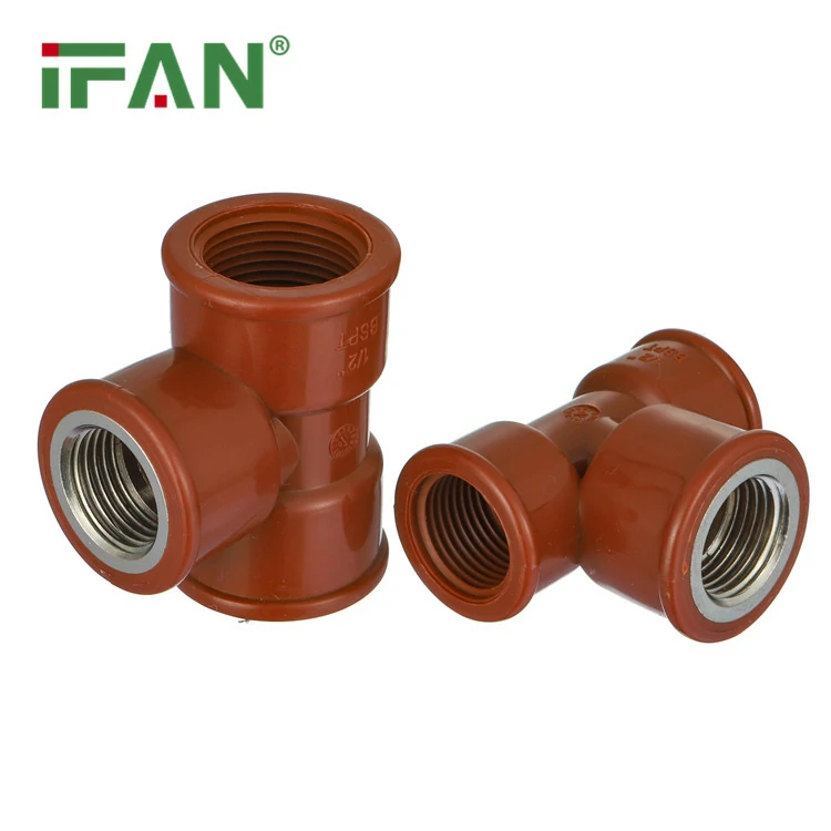 PPH female tee fittings